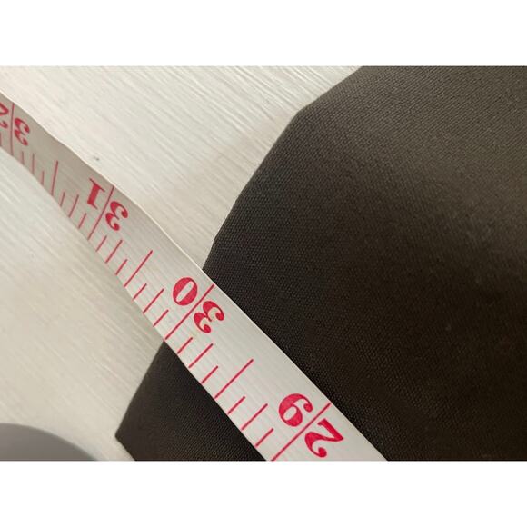 H&M Dress Pants Womens Size 6 Brown Green Flat Front Straight Leg Trousers - Picture 14 of 14